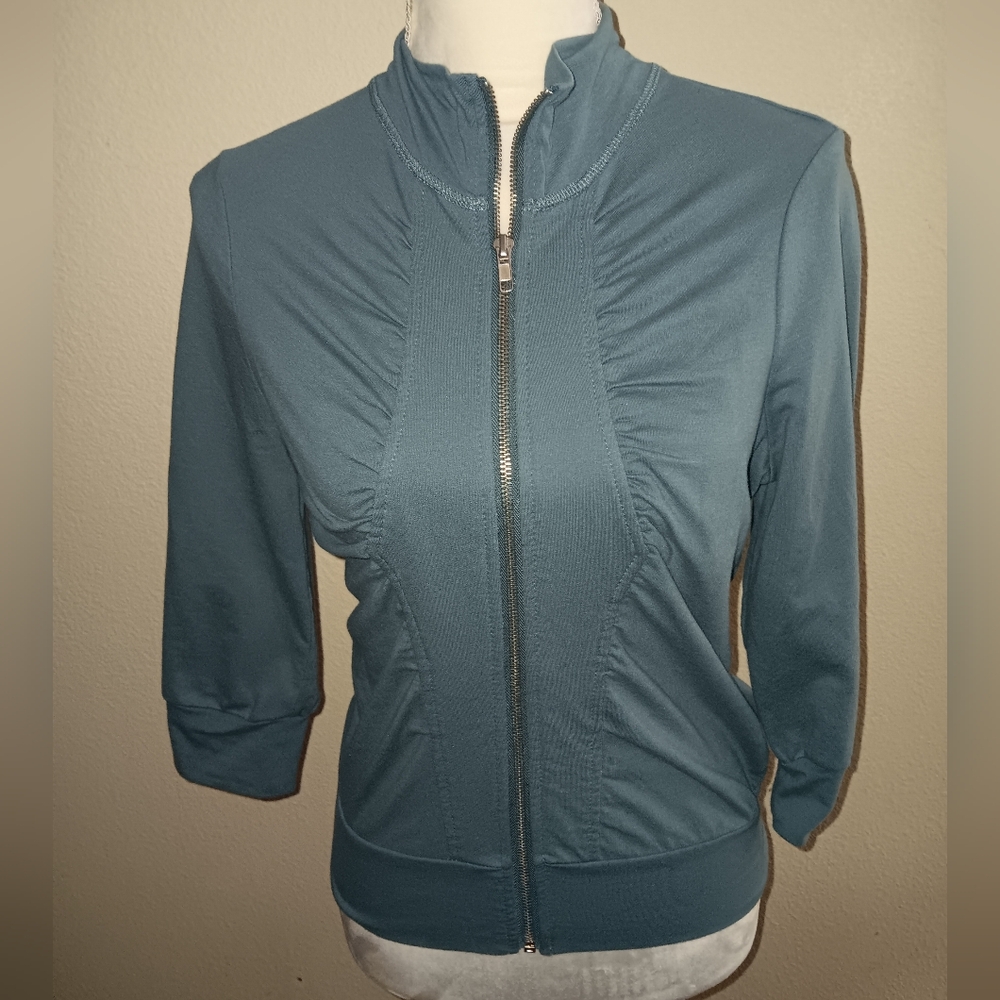 Women's Blue Jacket Contrast Medium